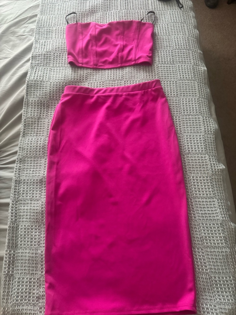 Women's Hot Pink Pencil Skirt